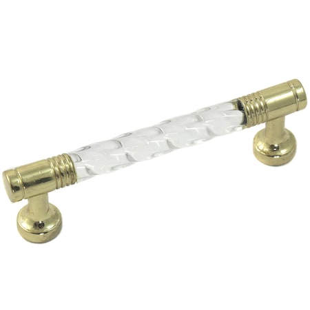 Laurey 3" Acrystal Pull, Acrylic w/ Brass Legs 82904
